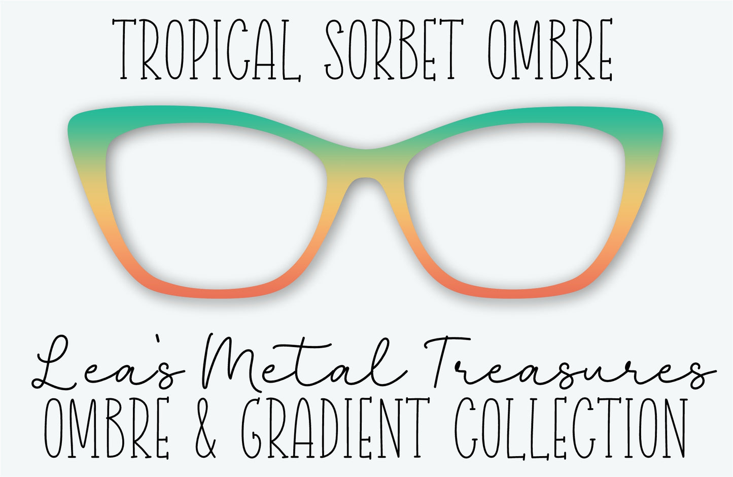 TROPICAL SORBET OMBRE Eyewear Frame Toppers
