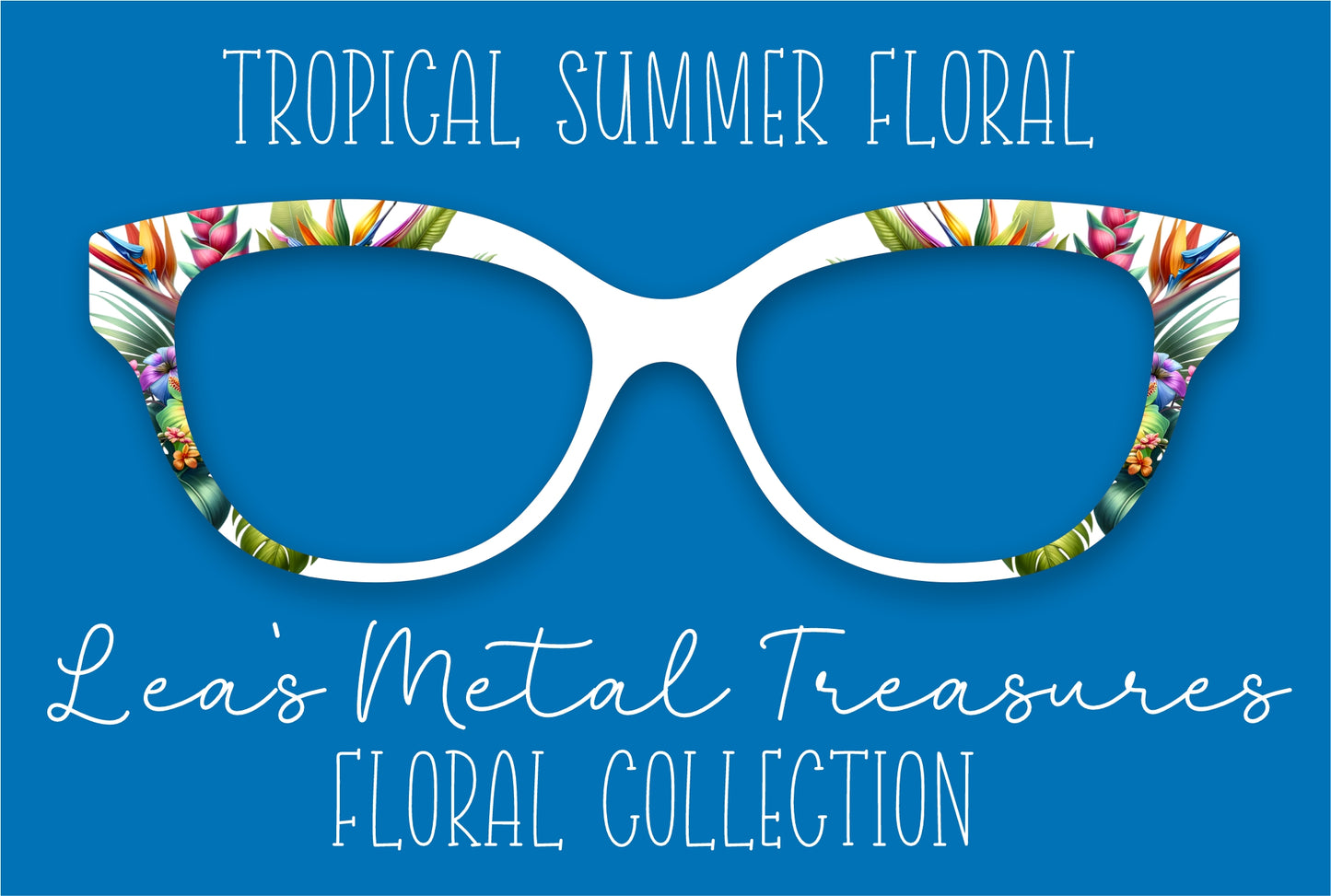 Tropical Summer Floral Eyewear Frame Toppers