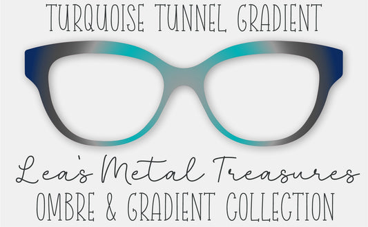 Turquoise Tunnel Gradient Eyewear Frame Toppers
