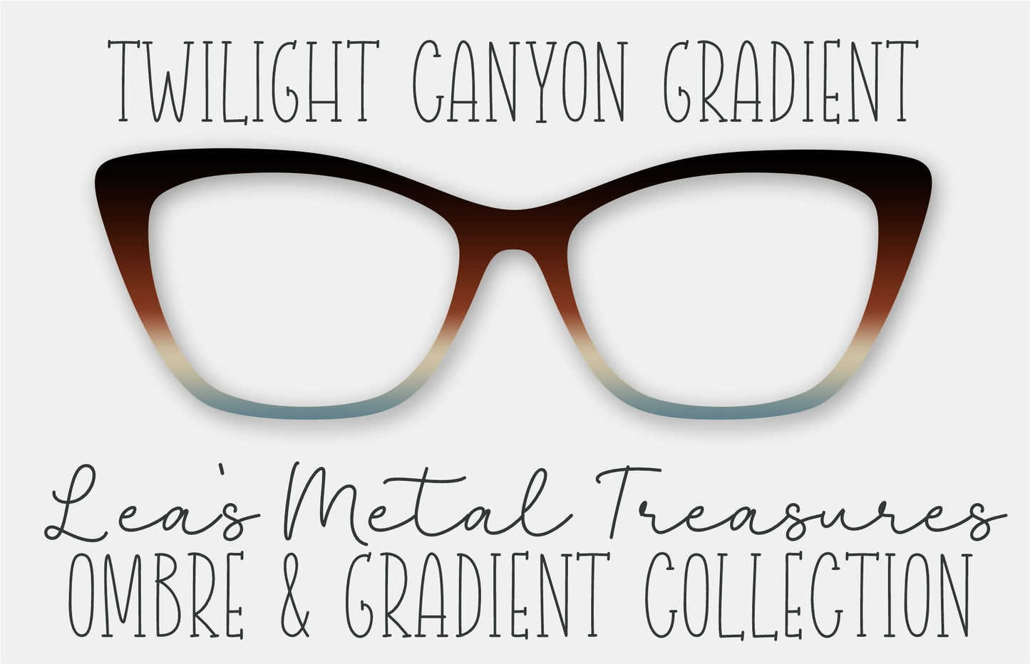 TWILIGHT CANYON GRADIENT Eyewear Frame Toppers