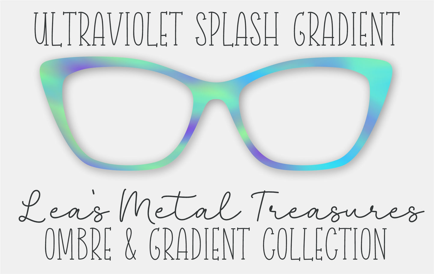 ULTRAVIOLET SPLASH GRADIENT Eyewear Frame Toppers
