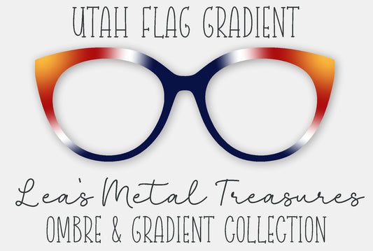 Utah Flag Gradient Eyewear Frame Toppers