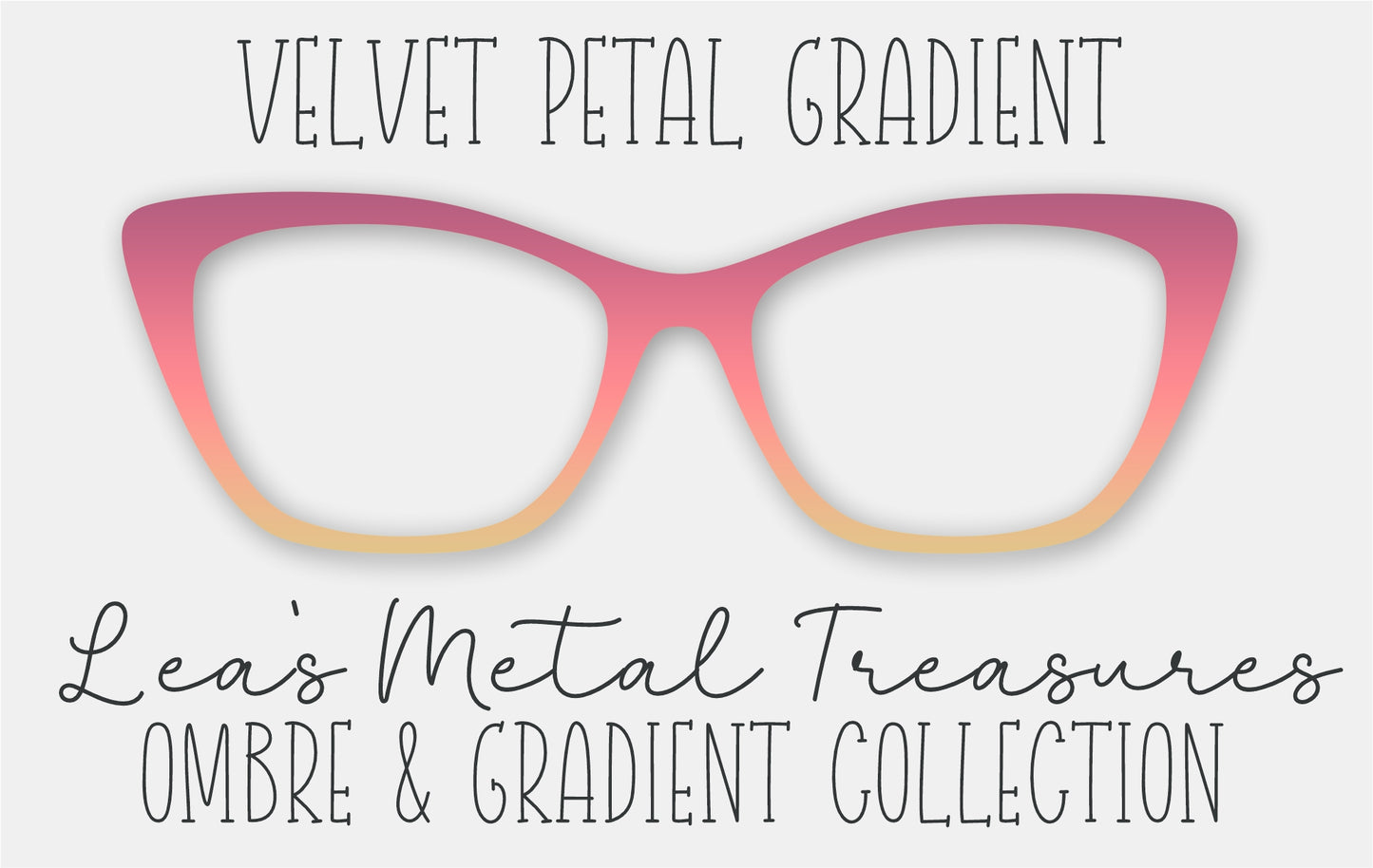 Velvet Petal Gradient Eyewear Frame Toppers