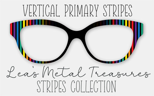 Vertical Primary Stripes • Magnetic Eyeglasses Toppers