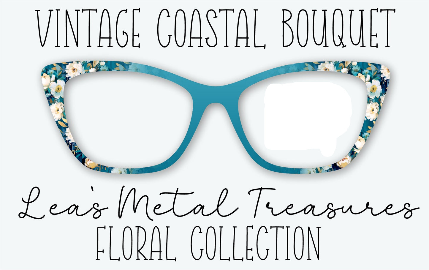 VINTAGE COASTAL BOUQUET Eyewear Frame Toppers