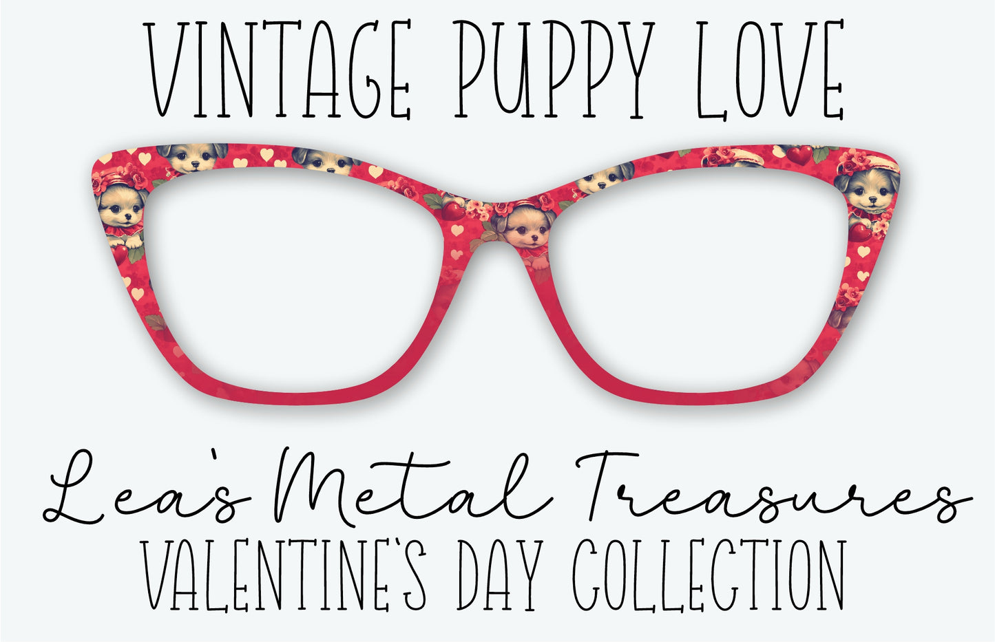 Vintage Puppy Love Eyewear Frame Toppers