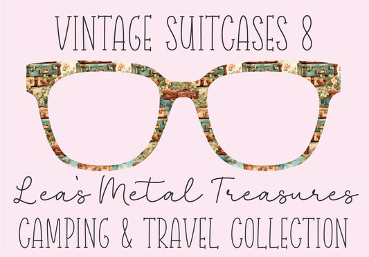 VINTAGE SUITCASES 8 Eyewear Frame Toppers COMES WITH MAGNETS
