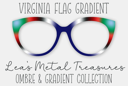 Virginia Flag Gradient Eyewear Frame Toppers