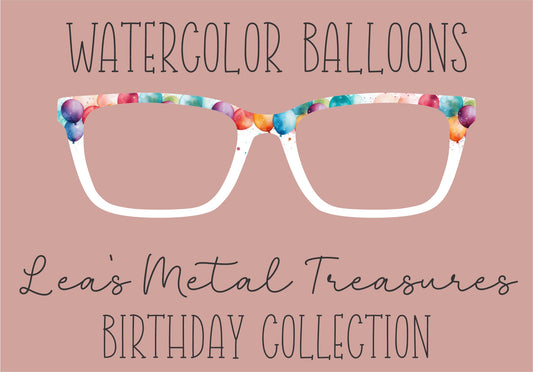 WATERCOLOR BALLOONS Eyewear Frame Toppers COMES WITH MAGNETS