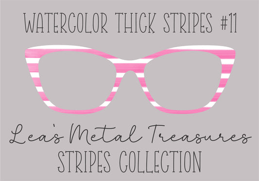 WATERCOLOR THICK STRIPES #11 Eyewear Frame Toppers