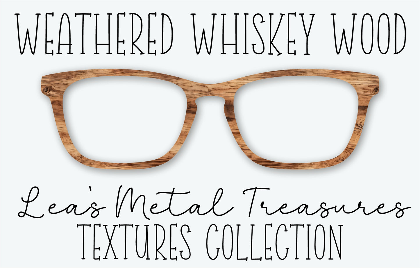 Weathered Whiskey Wood Eyewear Frame Toppers