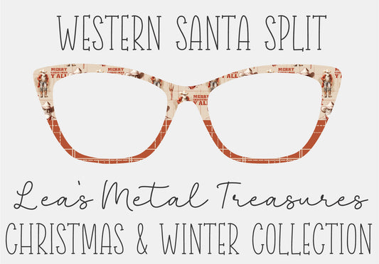 WESTERN SANTA SPLIT Eyewear Frame Toppers COMES WITH MAGNETS
