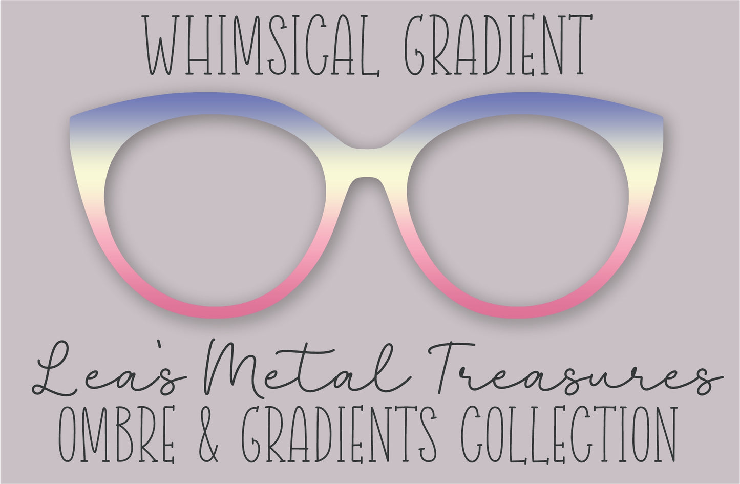 Whimsical Gradient Eyewear Frame Toppers
