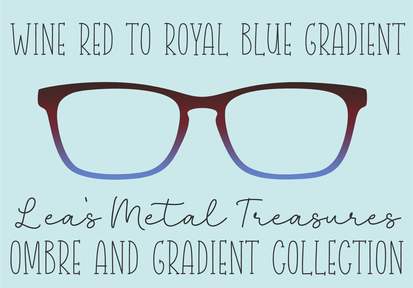 Wine Red to Royal Blue