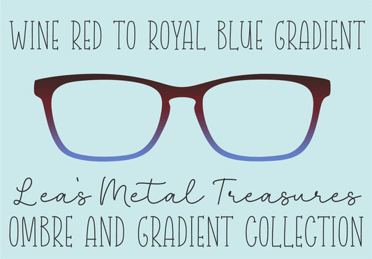 Wine Red to Royal Blue