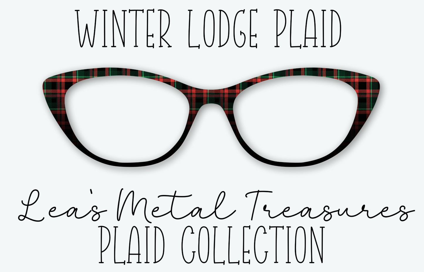 Winter Lodge Plaid Eyewear Frame Toppers