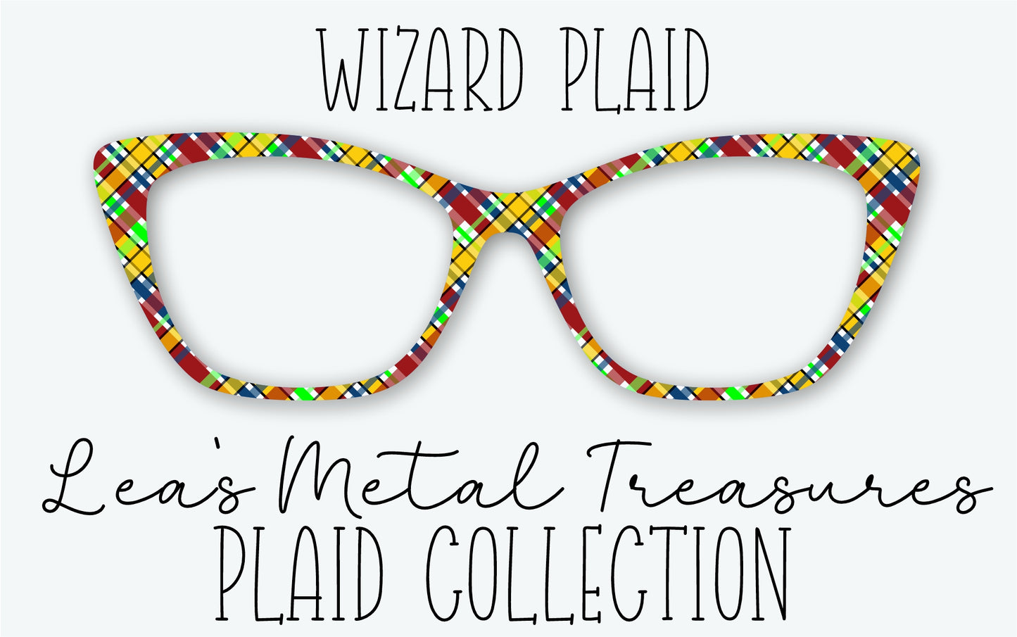 WIZARD PLAID Eyewear Frame Toppers • MARCH 2026 TOPPER OF THE MONTH