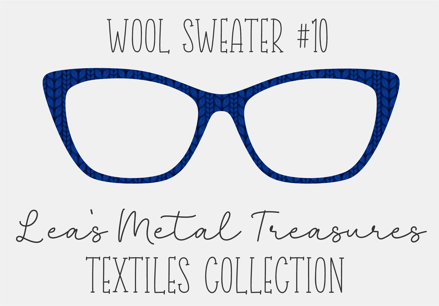 Wool Sweater #10 Eyewear Frame Toppers COMES WITH MAGNETS