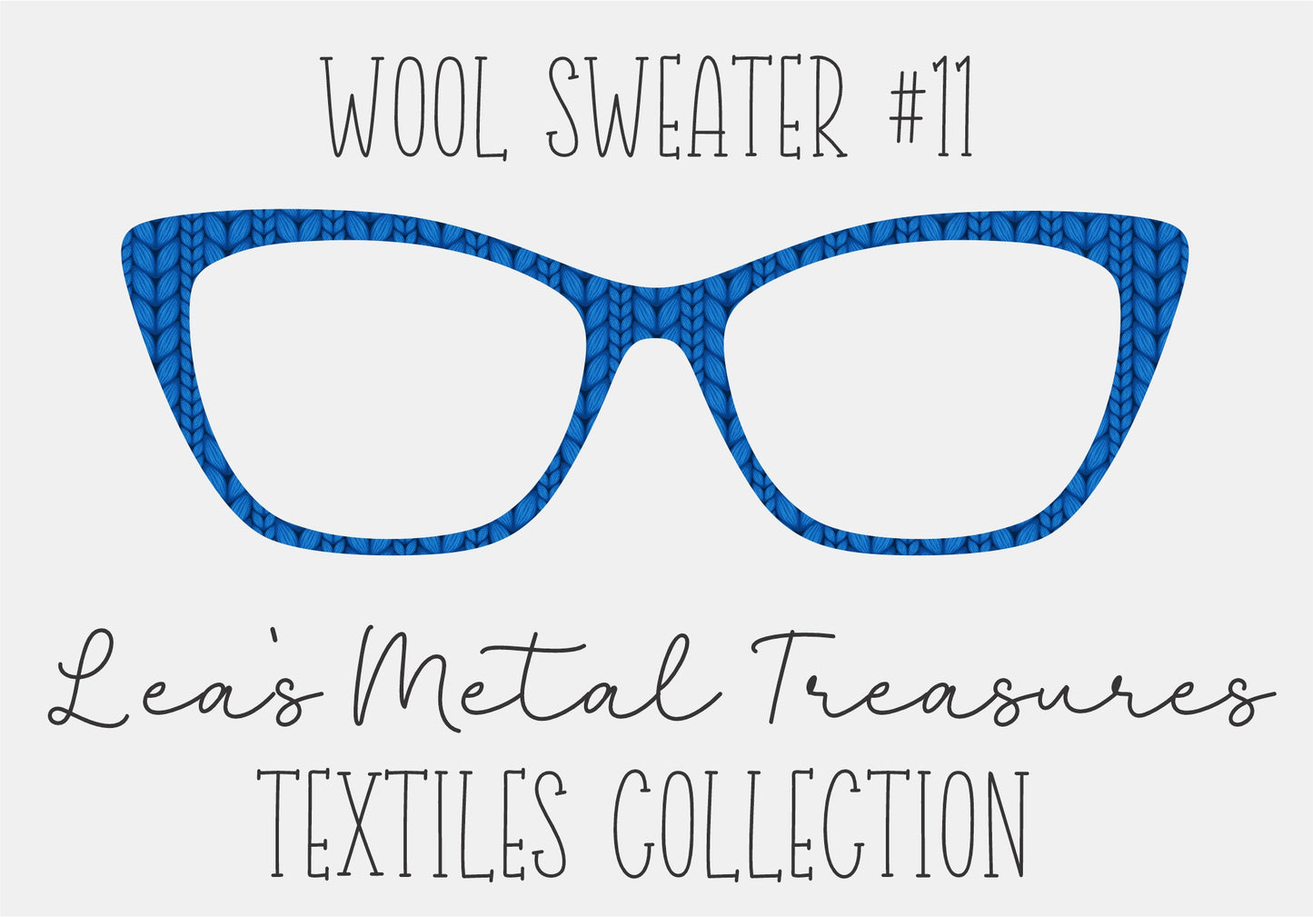 Wool Sweater #11 Eyewear Frame Toppers COMES WITH MAGNETS