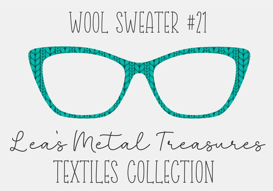 Wool Sweater #21 Eyewear Frame Toppers COMES WITH MAGNETS