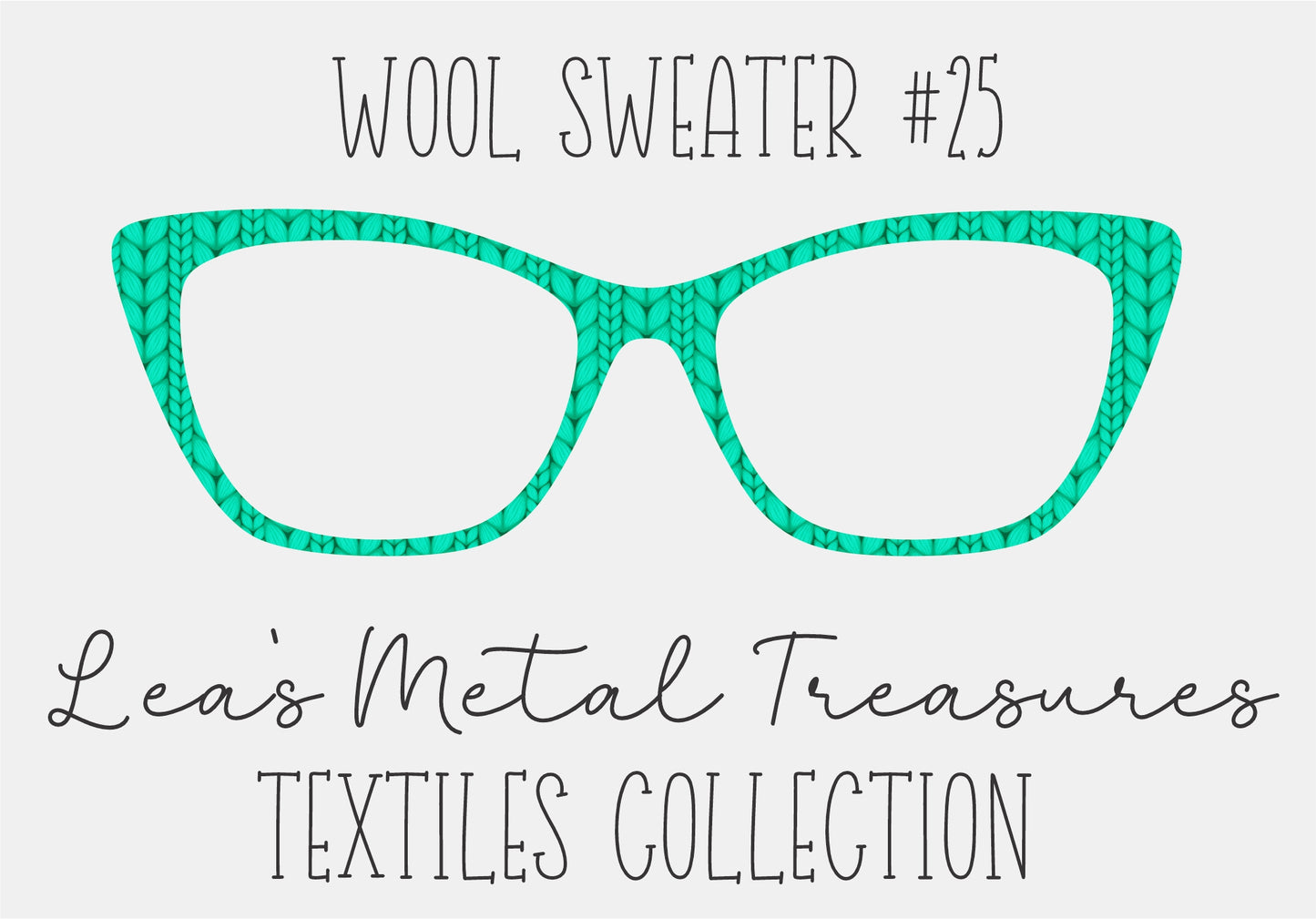 Wool Sweater #25 Eyewear Frame Toppers COMES WITH MAGNETS