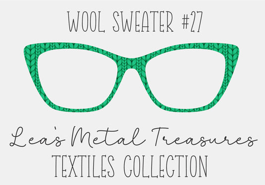Wool Sweater #27 Eyewear Frame Toppers COMES WITH MAGNETS