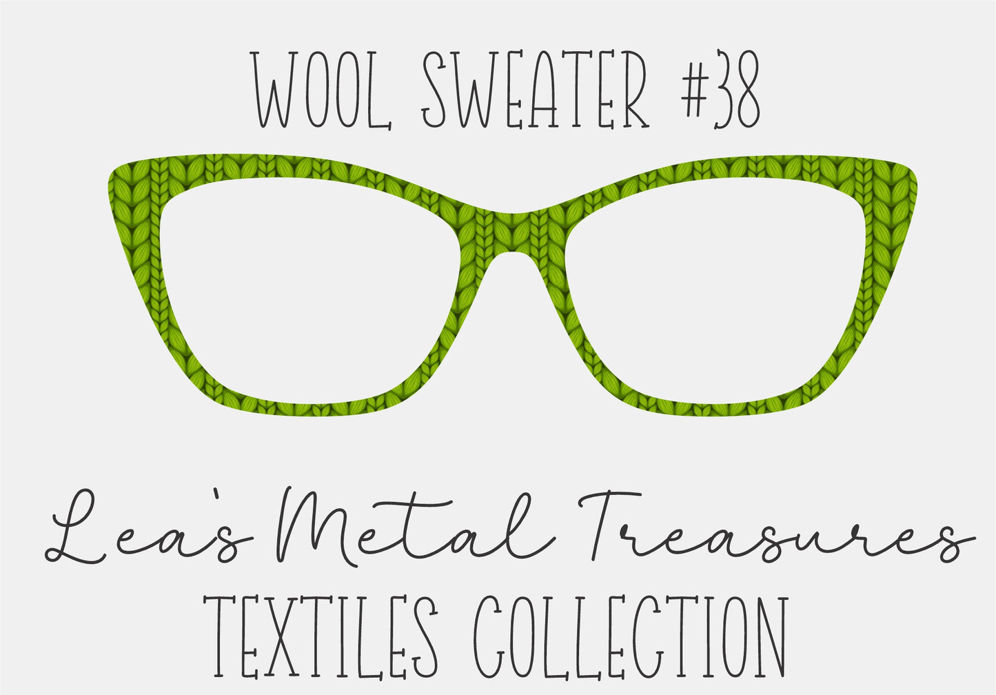 Wool Sweater #38 Eyewear Frame Toppers COMES WITH MAGNETS