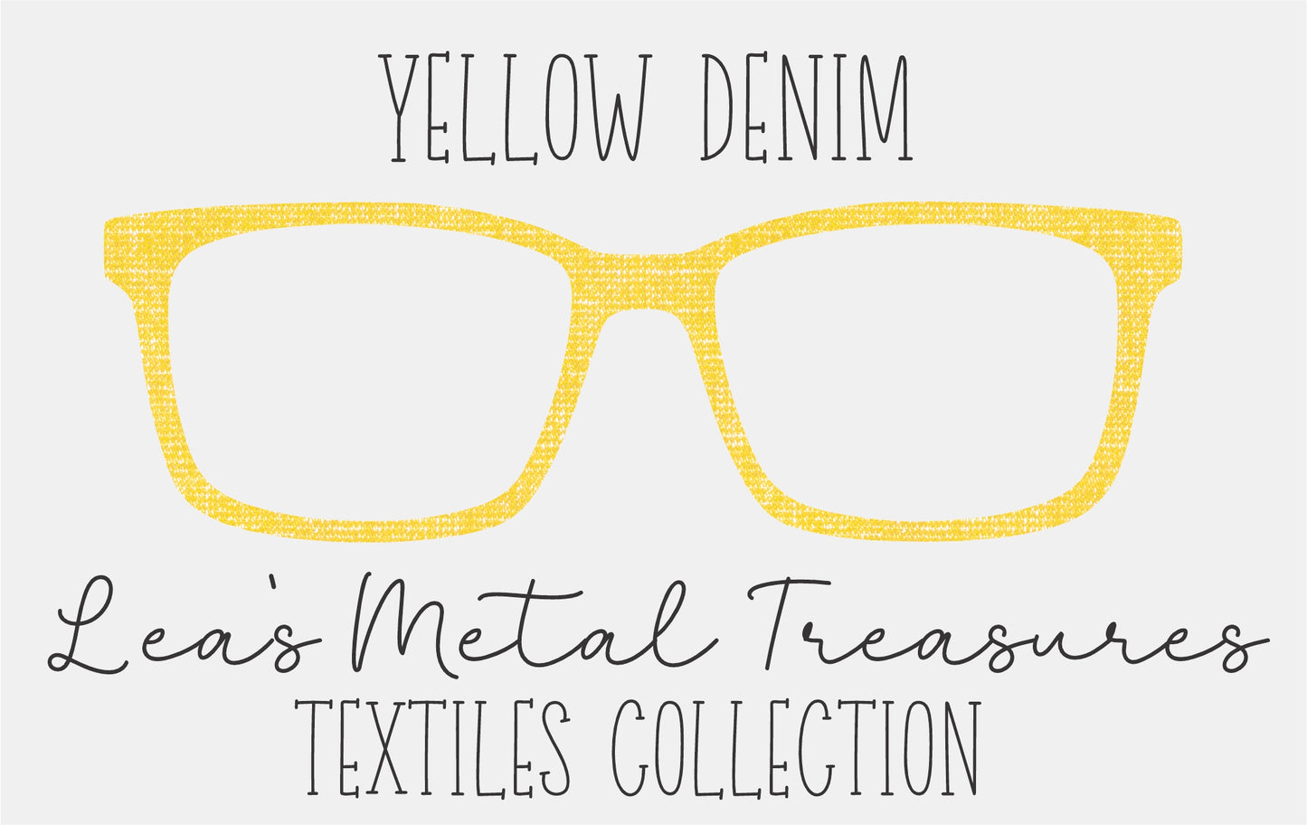 Yellow Denim Eyewear Frame Toppers COMES WITH MAGNETS
