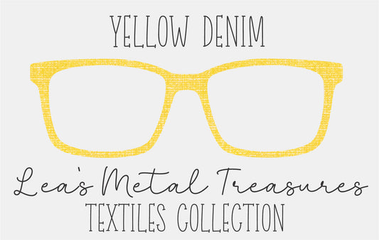 Yellow Denim Eyewear Frame Toppers COMES WITH MAGNETS