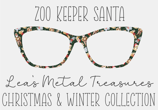 ZOO KEEPER SANTA Eyewear Frame Toppers COMES WITH MAGNETS