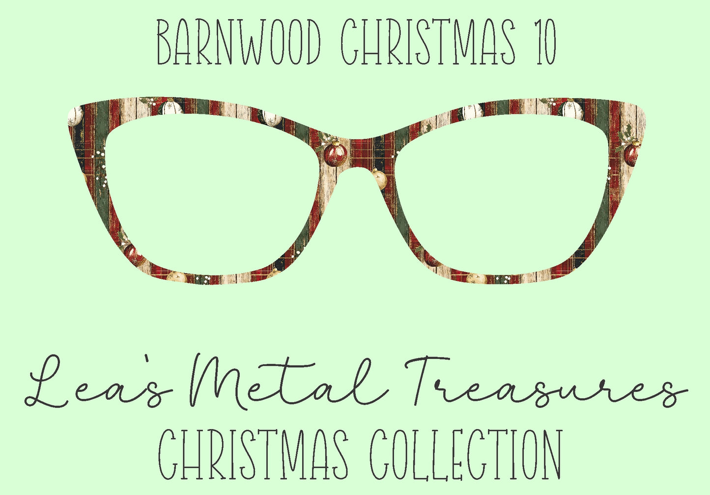 Barn wood Christmas 10 Eyewear Frame Toppers
