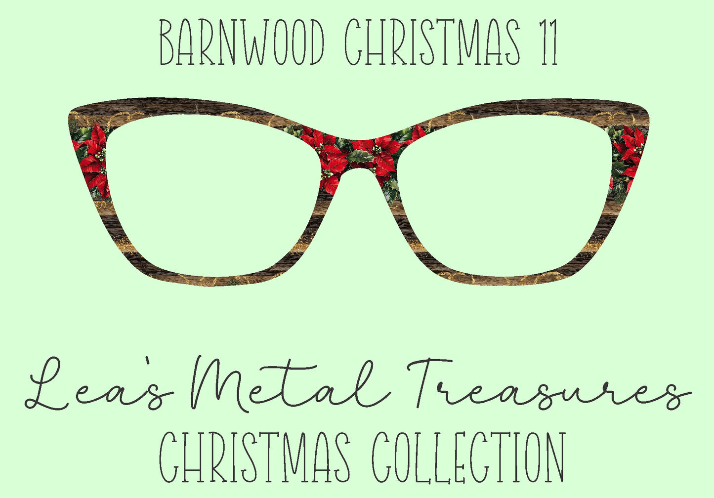 Barn wood Christmas 11 Eyewear Frame Toppers