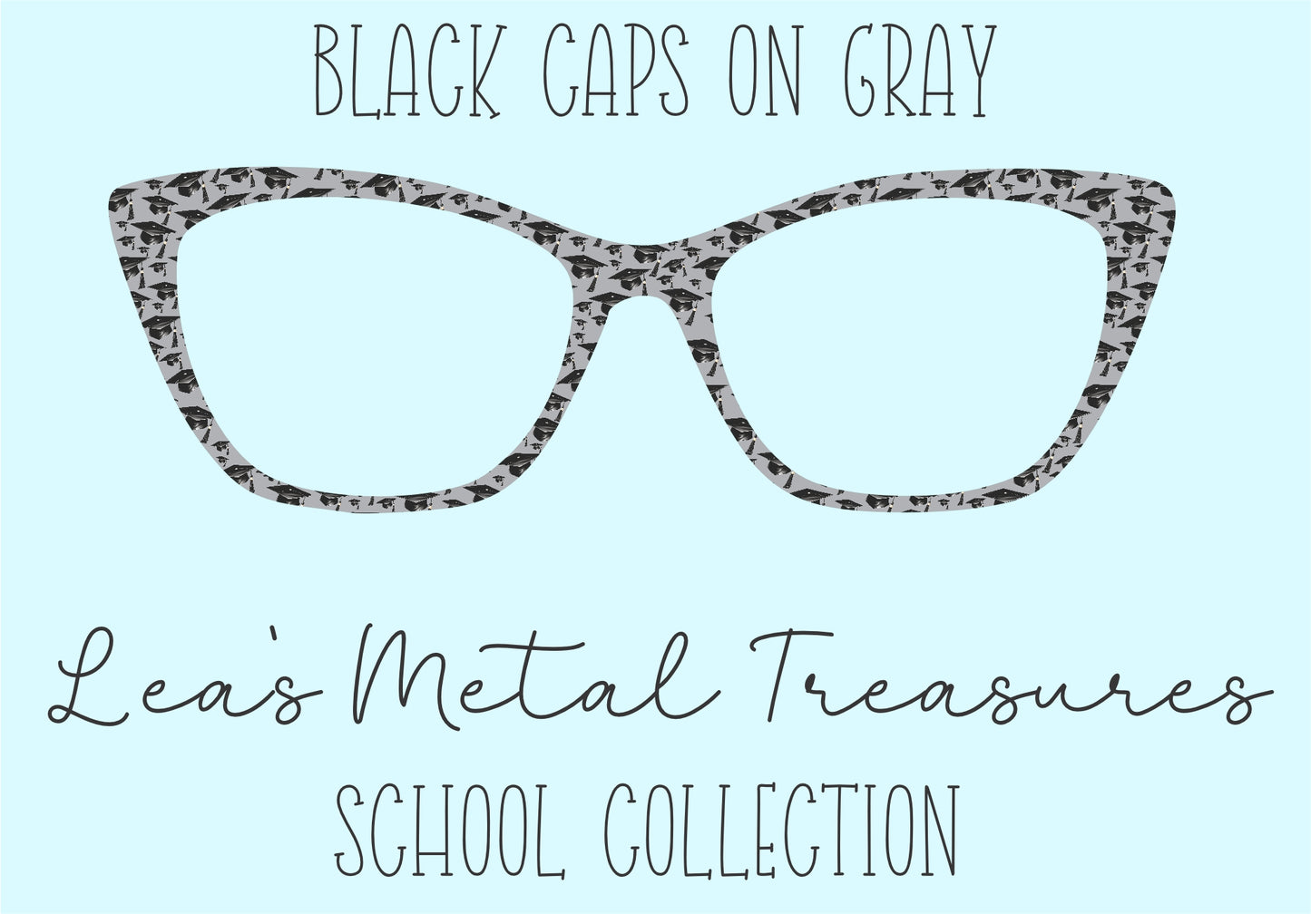 Black Caps on Grey • Magnetic Eyeglasses Toppers
