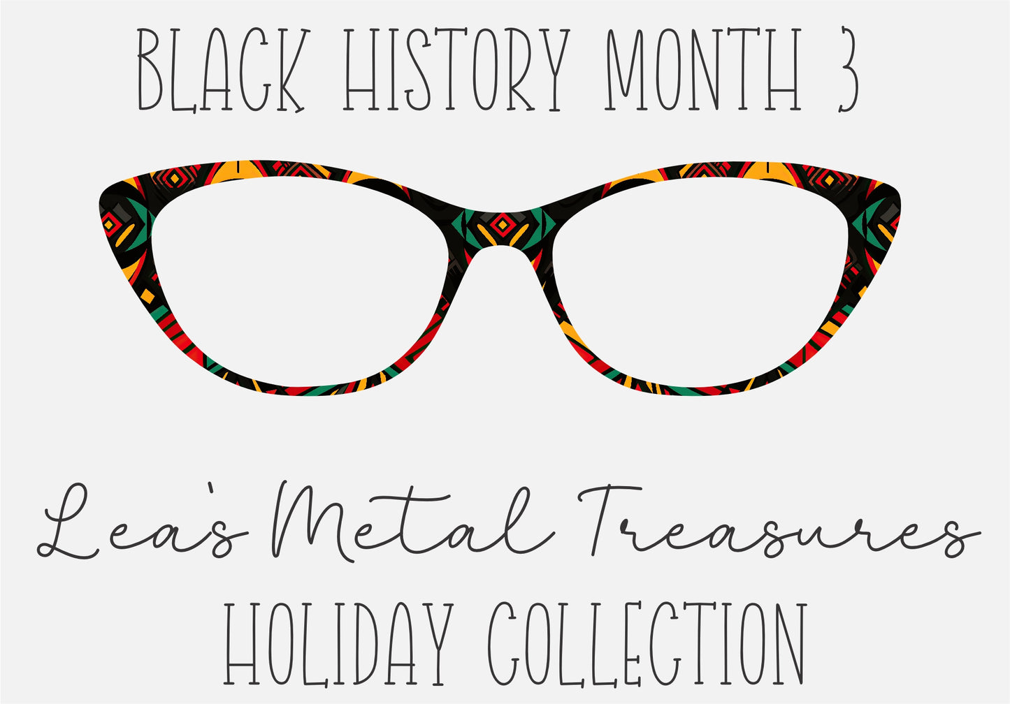 Black History Month 3 Eyewear Toppers COMES WITH MAGNETS