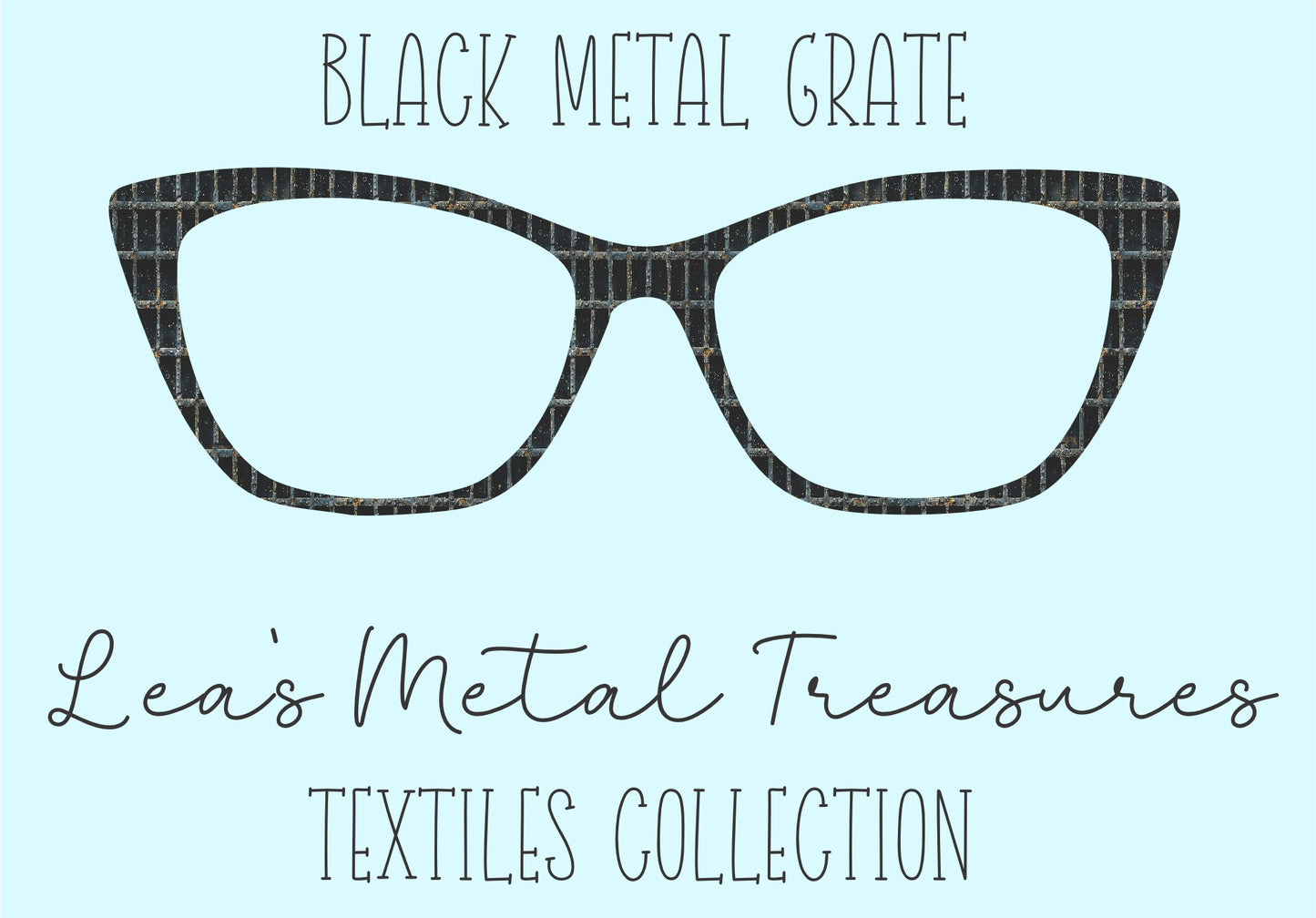 Black Metal Grate • Magnetic Eyeglasses Toppers