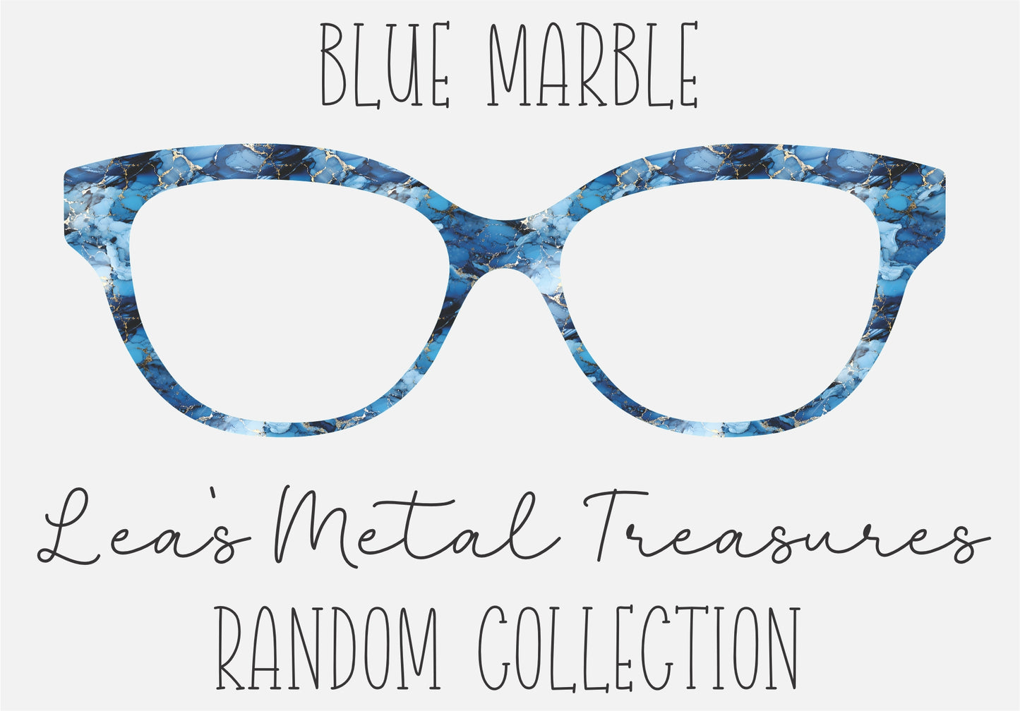 Blue Marble Frame Toppers Tort Style