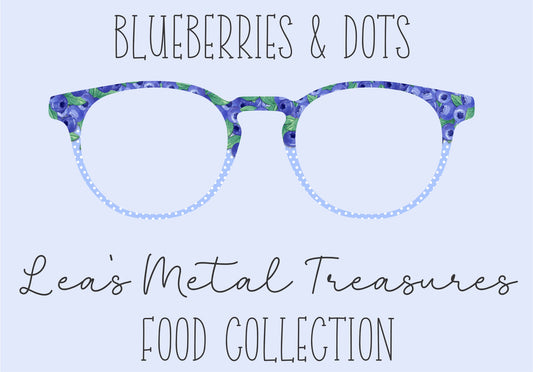 Blueberries and dots Eyewear Toppers COMES WITH MAGNETS