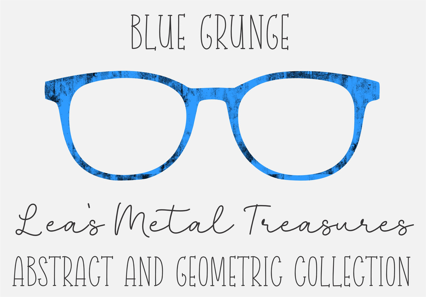 Blue Grunge Eyewear Frame Toppers COMES WITH MAGNETS