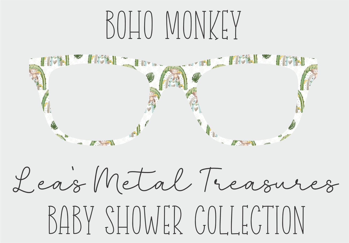 Boho Monkey TOPPER COMES WITH MAGNETS