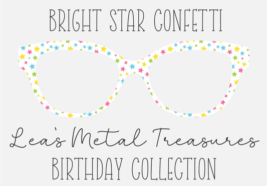 BRIGHT STAR CONFETTI Eyewear Toppers COMES WITH MAGNETS