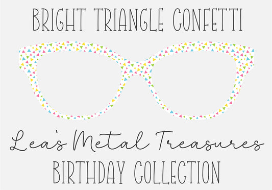 BRIGHT TRIANGLE CONFETTI Eyewear Toppers COMES WITH MAGNETS