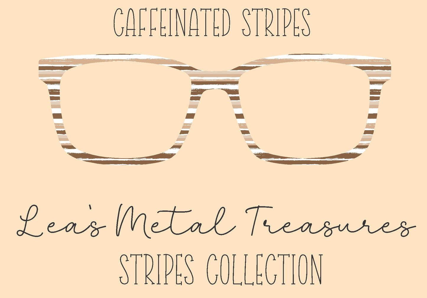 Caffeinated Stripes Eyewear Frame Toppers