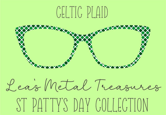 Celtic Plaid Eyewear Frame Toppers COMES WITH MAGNETS