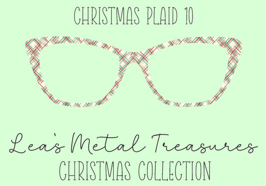 Christmas Plaid 10 Eyewear Frame Toppers