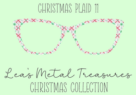 Christmas Plaid 11 Eyewear Frame Toppers