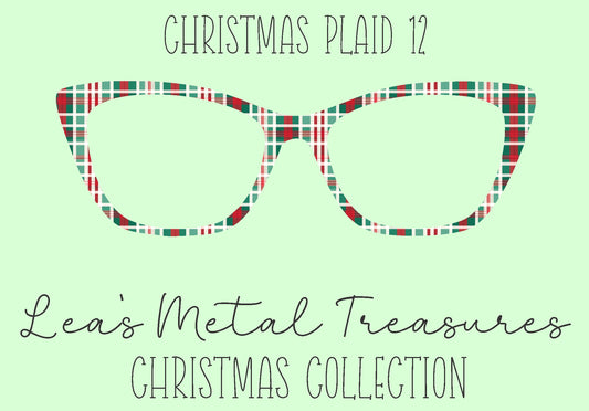 Christmas Plaid 12 Eyewear Frame Toppers