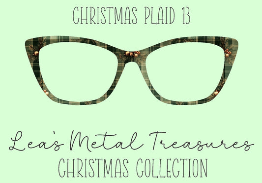 Christmas Plaid 13 Eyewear Frame Toppers