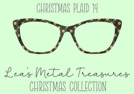Christmas Plaid 14 Eyewear Frame Toppers