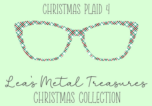 Christmas Plaid 4 Eyewear Frame Toppers