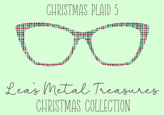 Christmas Plaid 5 Eyewear Frame Toppers